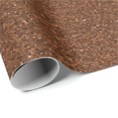 A roll of brown roofing material with a textured  ラッピングペーパー (ロールコーナー)