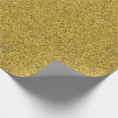 A roll of gold glitter wrapping paper ラッピングペーパー (角)