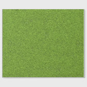 A roll of green artificial turf ラッピングペーパー (フラット)