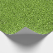 A roll of green artificial turf ラッピングペーパー (角)
