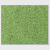 A roll of green textured wrapping paper ラッピングペーパー (フラット)