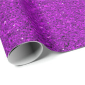 A roll of purple wrapping paper with a glittery  ラッピングペーパー (ロールコーナー)
