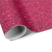 A roll of red glitter wrapping paper ラッピングペーパー (ロールコーナー)