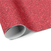 A roll of red glitter wrapping paper ラッピングペーパー (ロールコーナー)