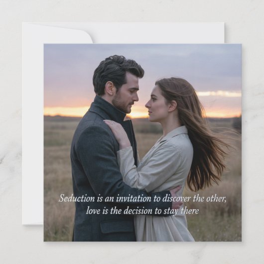 A romantic sunset photograph love & séduction (正面)