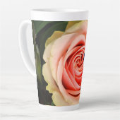 A rose and a butterfly カフェラテマグ (左アングル)