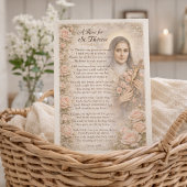 A Rose for St. Thérèse Devotional Note カード