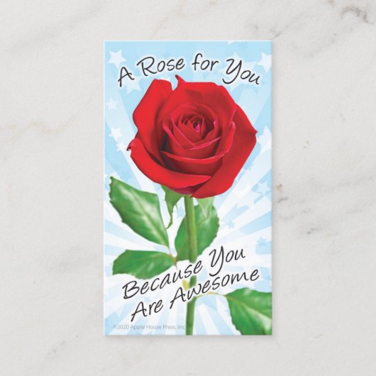 A Rose For You Calling Card コーリングカード (正面)