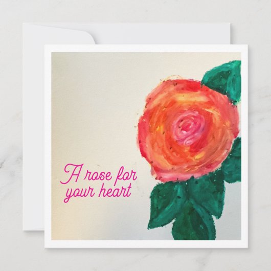 A Rose For Your Heart カード (正面)