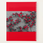 a roses climb on a brick wall  on planner プランナー手帳 (裏面)