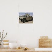 A row of humvees from Task Force Military Polic ポスター (キッチン)