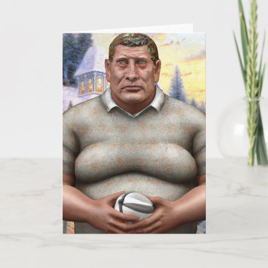 A Rugby Christmas - Rugby Greeting Card シーズンカード (正面)