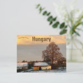 A Rural Scene in Hungary at Dawn ポストカード (スタンド正面)