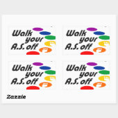 A.S.をオフに歩く 長方形シール (シート)