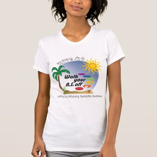 A.S.蹴ります-それを動かしますか、または溶かして下さい Tシャツ (正面)
