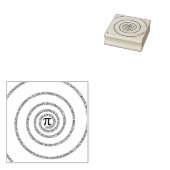 A S PiはPiのスパイラルを表す ラバースタンプ (押印)