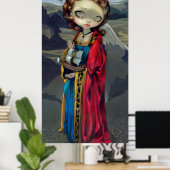 A Safe Harbor ARTプリントゴシック天使のアイコンlowbro ポスター (ホームオフィス)