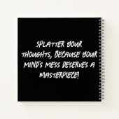 A safe space for mental explosions. ノートブック (裏面)