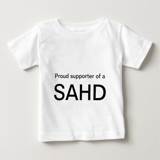a、SAHDの誇りを持ったなサポータ ベビーTシャツ (正面)