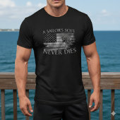 A Sailor's Soul Never Dies American Flag Skull Tee Tシャツ