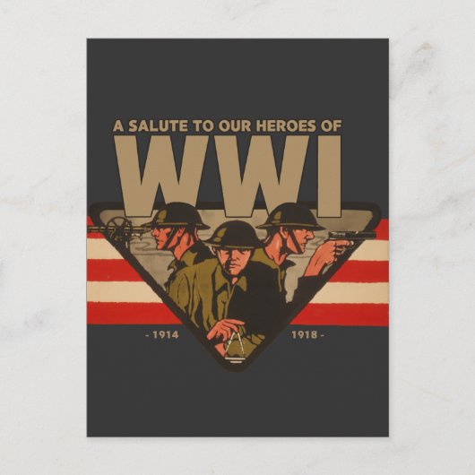 A Salute To Our Heroes of WWI  ポストカード (正面)