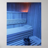 A sauna in blue light, Sweden. ポスター (正面)