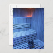 A sauna in blue light, Sweden. ポストカード (正面/裏面)