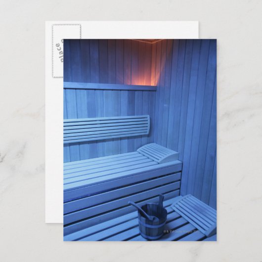 A sauna in blue light, Sweden. ポストカード (正面/裏面)