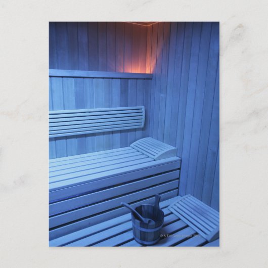 A sauna in blue light, Sweden. ポストカード (正面)