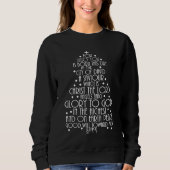 A Savior is Born Luke 2-11 Christmas Tree Shirts スウェットシャツ (正面)