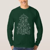 A Savior is Born Luke 2-11 Christmas Tree Shirts Tシャツ (正面)