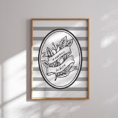 A Saviour Is Born Christian Christmas Wall Art ポスター