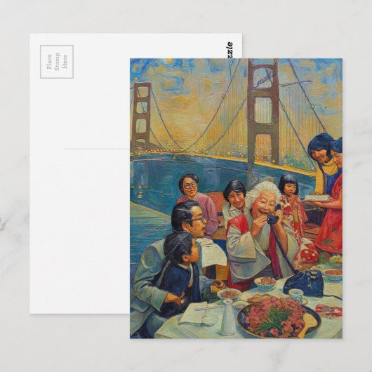 A Scenic Dinner at the Bridge ポストカード (正面/裏面)