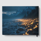 A sea of candlelights on the beach, condolence  ゲストブック (裏面)