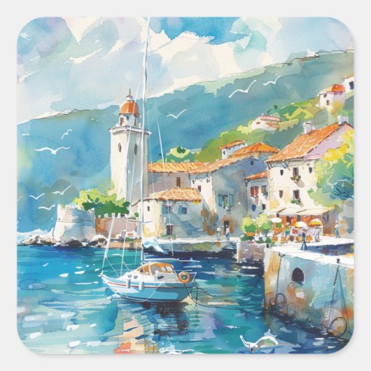 A Sea Port スクエアシール (正面)