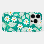 A seamless floral pattern features white daisies Case-Mate iPhoneケース (裏面 (横))