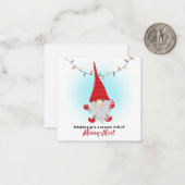 A Season Full of Joyful Mint Elf Greeting Card ノートカード (正面/裏面インサイチュ)