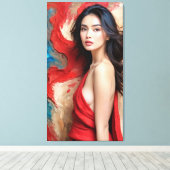 a self wrapped in shadows キャンバスプリント (インサイチュ (ウッドフロア))