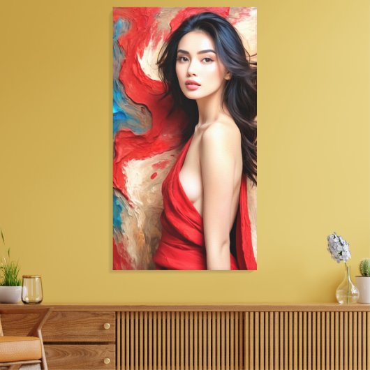 a self wrapped in shadows キャンバスプリント (インサイチュ (リビング))