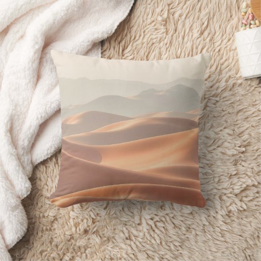 A Serene and Stunning Desert Landscape Featuring R クッション (ブランケット)