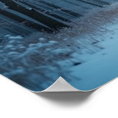 A Serene Path Through a Snow-Covered Forest ポスター (角)