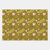 A set of patterns with unicorns ラッピングペーパーシート (正面3)