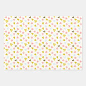 A set of patterns with unicorns ラッピングペーパーシート (正面3)