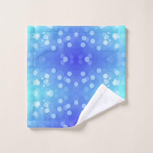 A set of vibrant blue and turquoise towels  バスタオルセット (ウォッシュタオル)