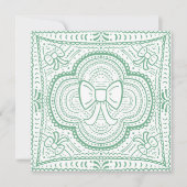 A Shabby Chic Bow 招待状 (正面)