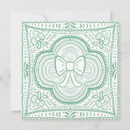 A Shabby Chic Bow  招待状