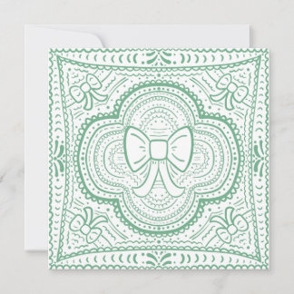 A Shabby Chic Bow 招待状