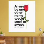 A SHAKESPEARE POEM AND A ROSE  Canvas Print キャンバスプリント (インサイチュ (リビング))