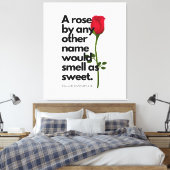 A SHAKESPEARE POEM AND A ROSE  Canvas Print キャンバスプリント (インサイチュ (寝室))