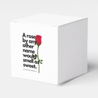 A SHAKESPEARE POEM AND A ROSE  Favor Boxes フェイバーボックス